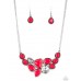 Breathtaking Brilliance Red Necklace