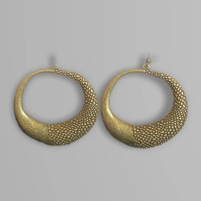 Downtown Jungle Brass Earring