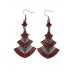 Eastern Expression Red Earring