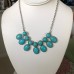 Environmental Impact Blue Necklace