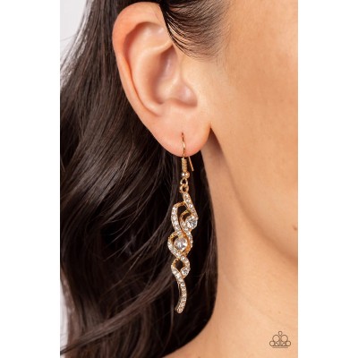 Highly Flammable Gold Earring