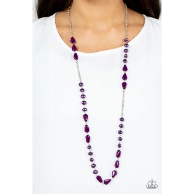 Juicy Gossip Purple Necklace