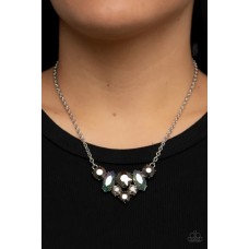 Lavishly Loaded Silver Necklace