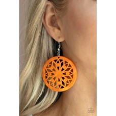 Ocean Canopy Orange Earring