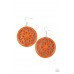 Ocean Canopy Orange Earring