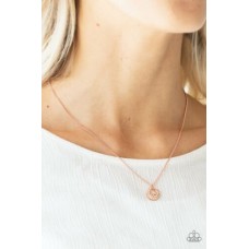 One Small Step For Glam Copper Necklace