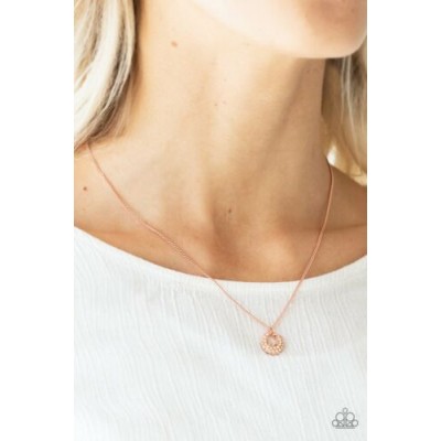 One Small Step For Glam Copper Necklace