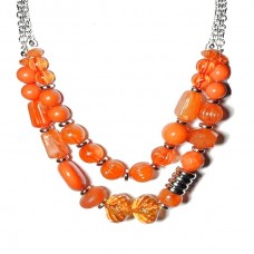 Pina Colada Paradise Orange Necklace