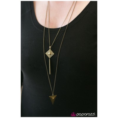 PRISM Break Brass Necklace