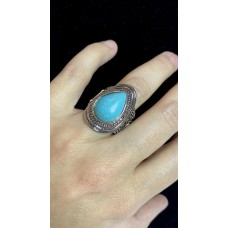 Saguaro Scene Blue Ring