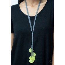 Tidal Tassels Green Necklace