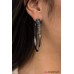 Winter Ice Black Earrings